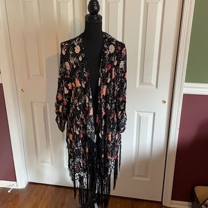 Torrid Floral Kimono Size 1X
